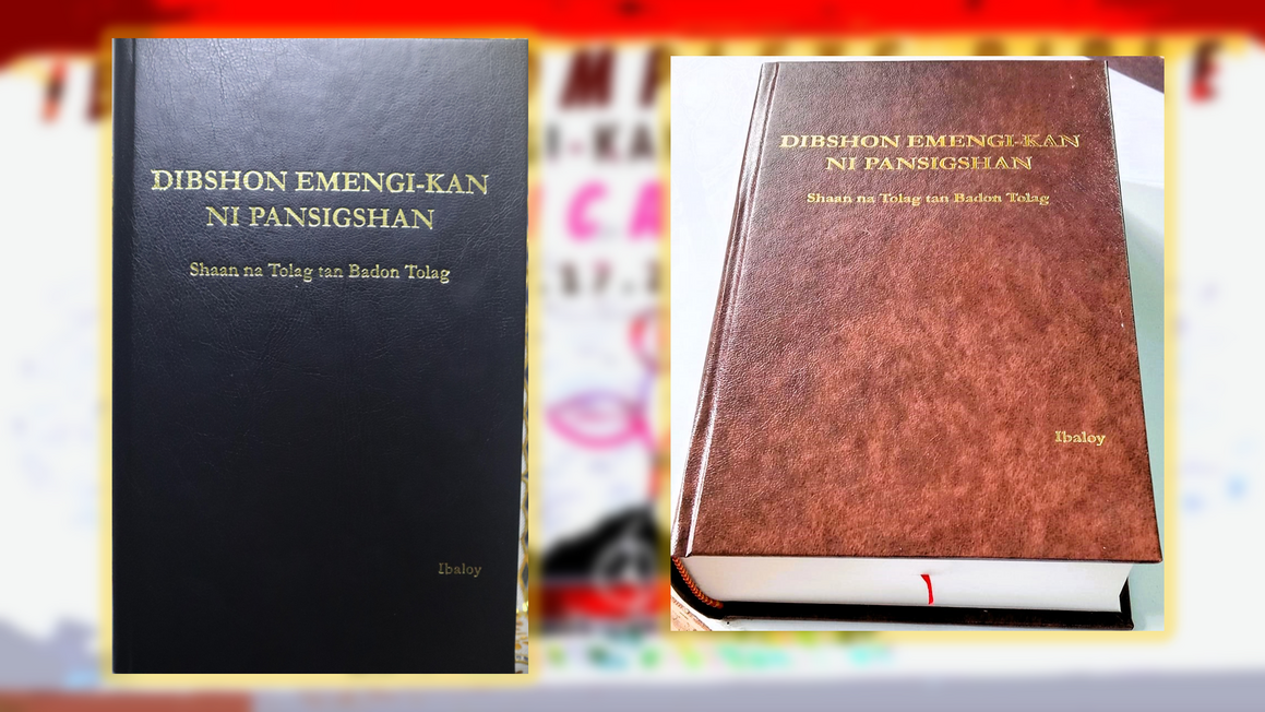 The Ibaloy complete Bible, Dibshon Emengikan ni Pansigshan 2022, black and brown